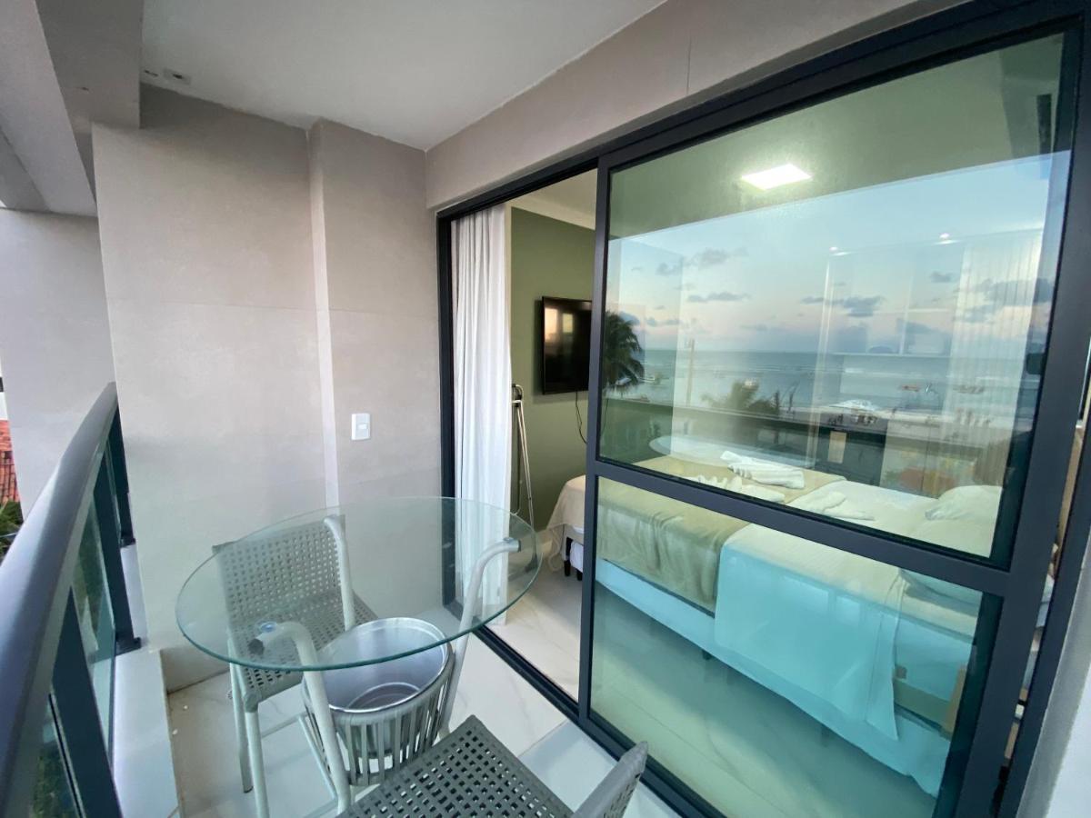 Flat Beira Mar Com Varanda Em Pôrto das Galinhas Esterno foto