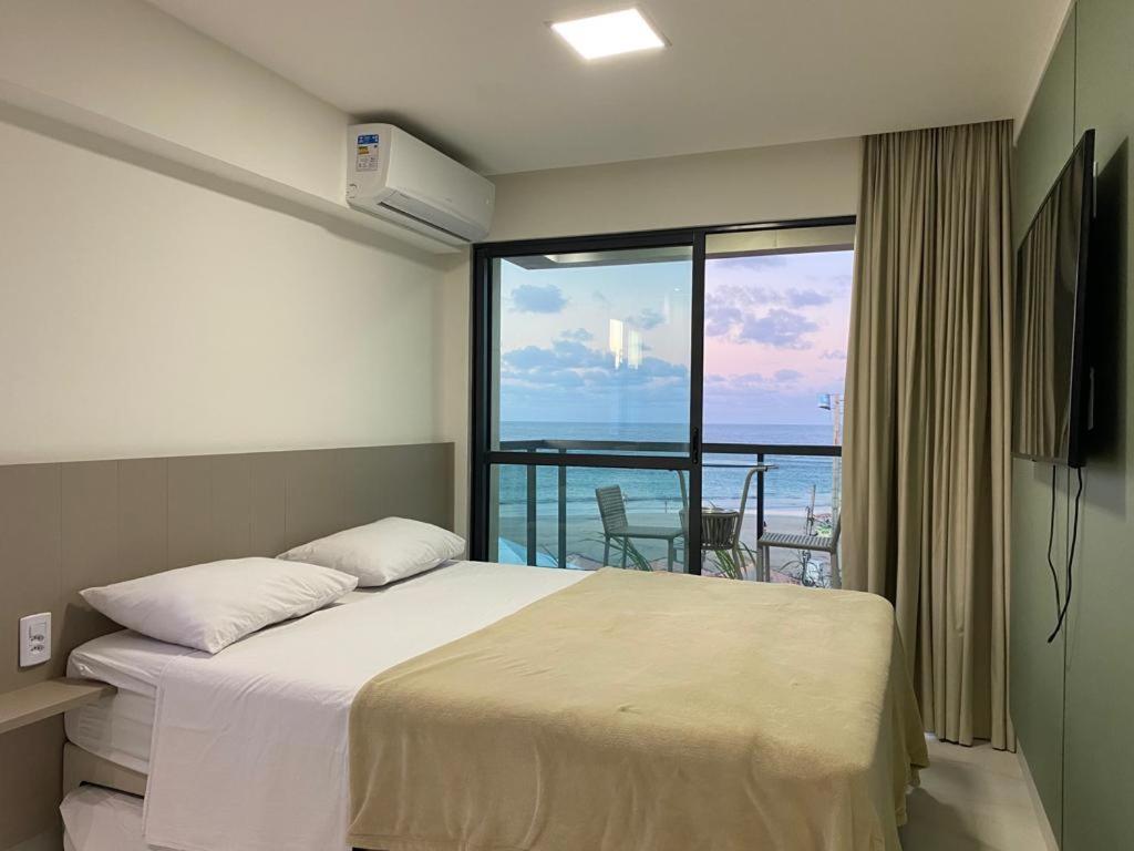 Flat Beira Mar Com Varanda Em Pôrto das Galinhas Esterno foto