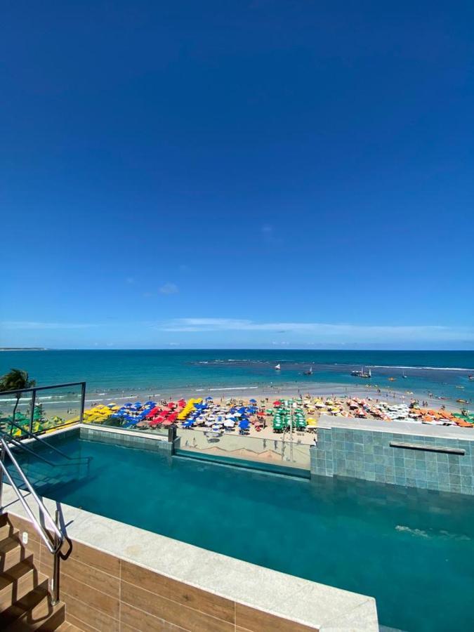 Flat Beira Mar Com Varanda Em Pôrto das Galinhas Esterno foto